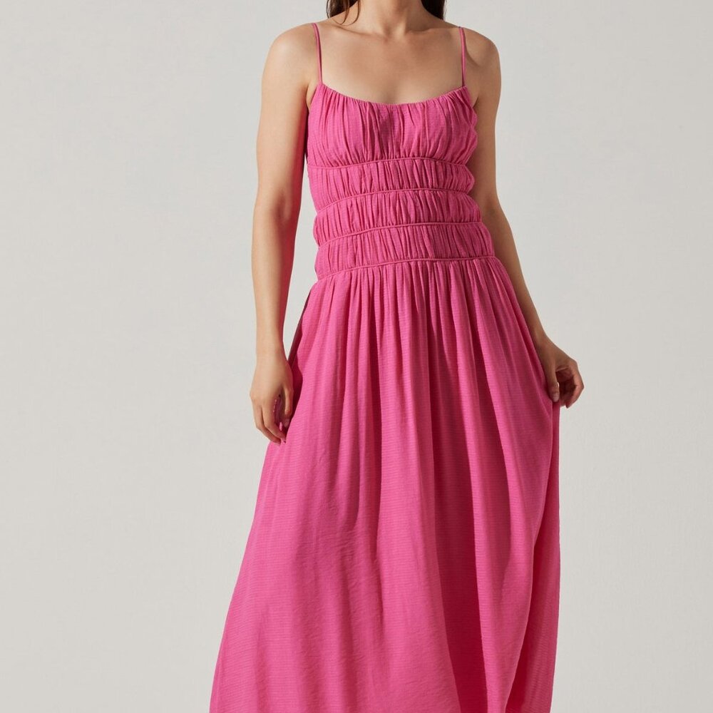 Andrina Smocked Midi Dress